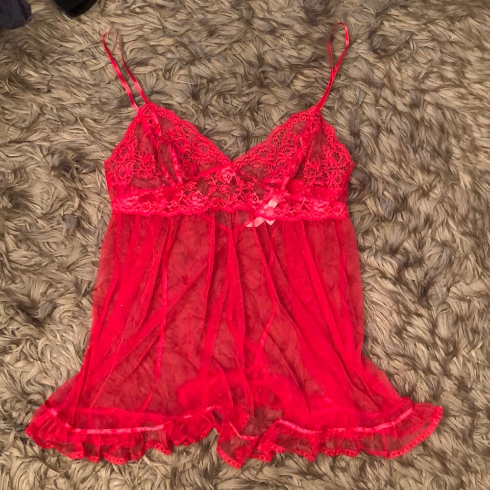 Victoria’s Secret Red Lace Nightie Babydoll